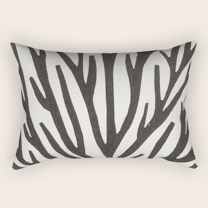 Linocut Tree #3 Rectangular Pillow Gallery Image 1