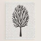 Linocut Tree #3 Jigsaw Puzzle Gallery Image 1