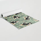 Playful Black And Tan Shiba Inu Pattern Yoga Mat Gallery Image 2