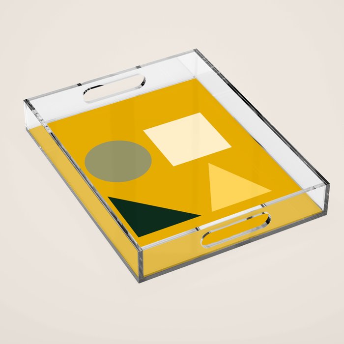 Modern Geometric 80A Acrylic Tray Gallery Image 1