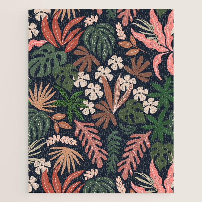 Dark Bohemian Tropical Charm Jigsaw Puzzle Gallery Image 1