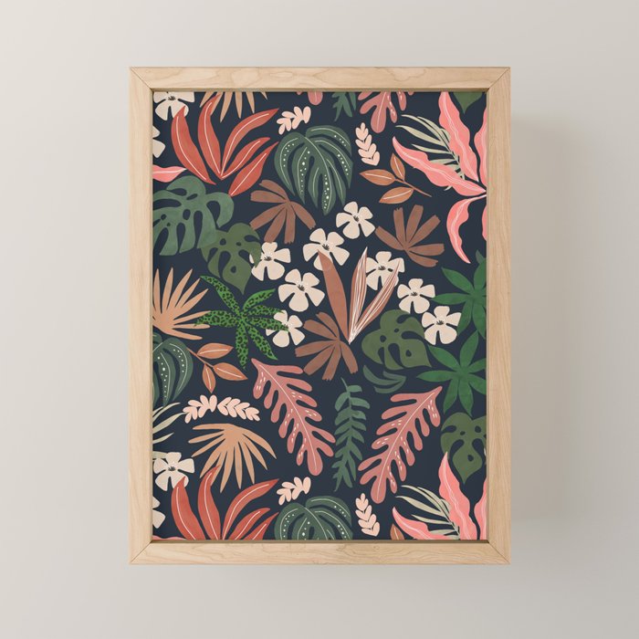 Dark Bohemian Tropical Charm Mini Art Print Gallery Image 1
