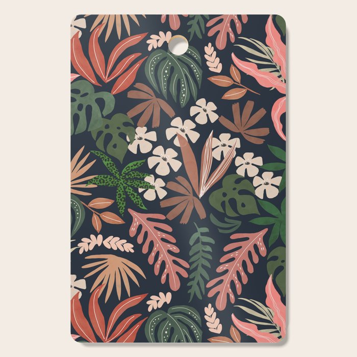 Dark Bohemian Tropical Charm Cutting Board Gallery Image 1