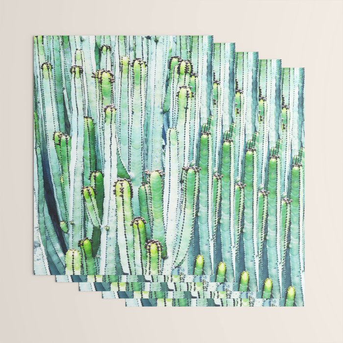 Lost Cactus, Watercolor Nature Painting, Botanical Neutral Illustration Minimal Drawing Jungle Wrapping Paper Gallery Image 3