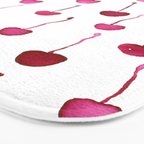 Watercolor Cherries Bath Mat Gallery Image 3