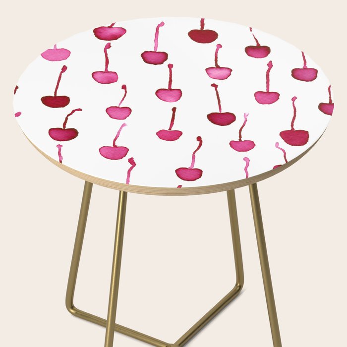 Watercolor Cherries Side Table Gallery Image 2