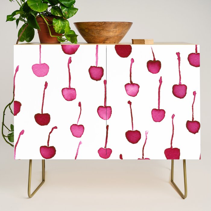 Watercolor Cherries Credenza Gallery Image 1