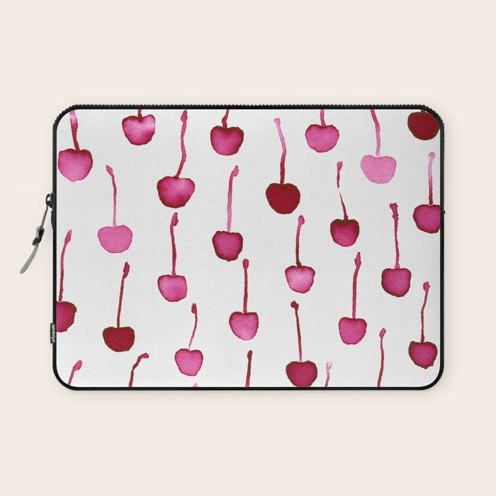 Watercolor Cherries Laptop Sleeve Gallery Image 1