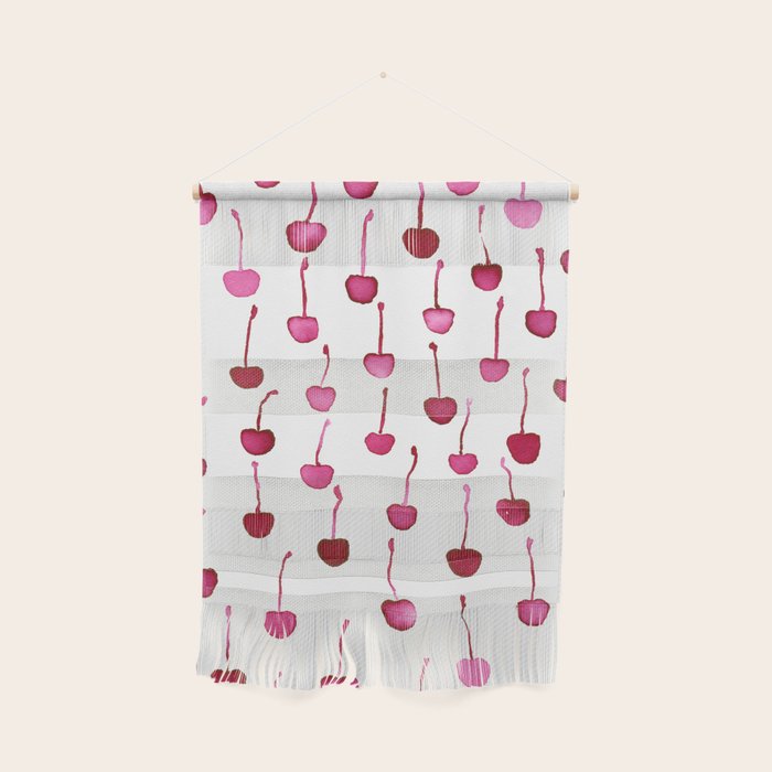 Watercolor Cherries Wall Hanging Gallery Image 1