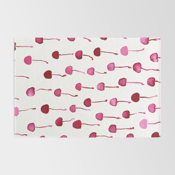 Watercolor Cherries Rug Gallery Image 2