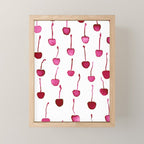 Watercolor Cherries Mini Art Print Gallery Image 1