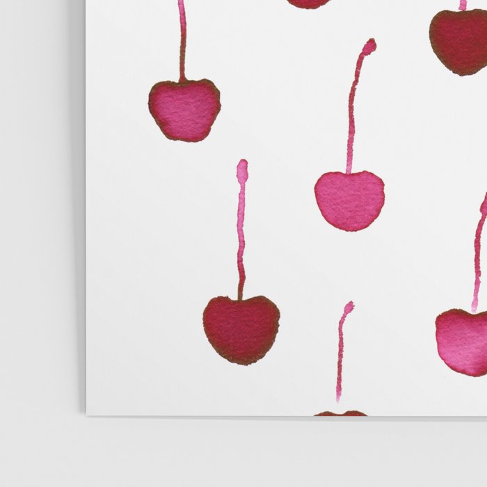 Watercolor Cherries Poster Gallery Image 3