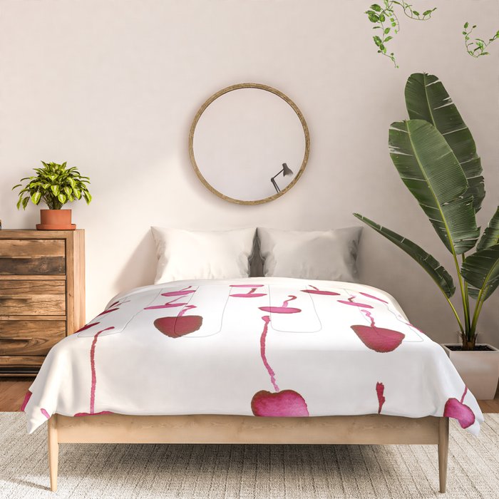 Watercolor Cherries Comforter Gallery Image 3