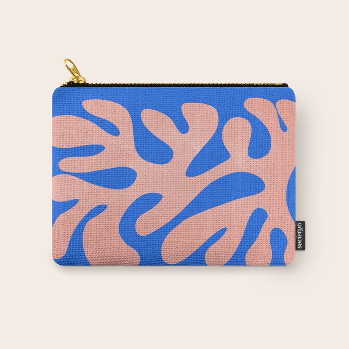 Rose Bud & Azure Blue: Matisse Paper Cutouts 02 Carry All Pouch Gallery Image 1