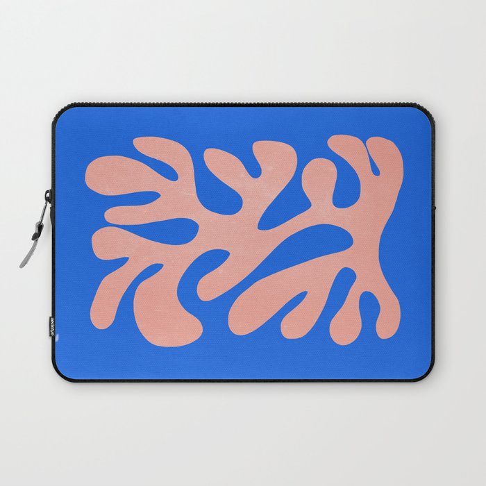Rose Bud & Azure Blue: Matisse Paper Cutouts 02 Laptop Sleeve Gallery Image 1