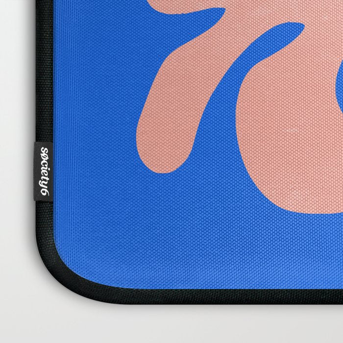 Rose Bud & Azure Blue: Matisse Paper Cutouts 02 Laptop Sleeve Gallery Image 3