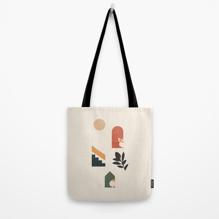 Hide and Seek Corgi Tote Bag Gallery Image 2
