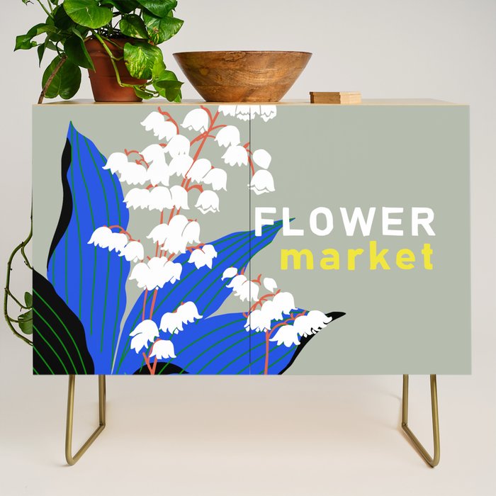 Flower Market New York Credenza Gallery Image 1