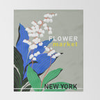 Flower Market New York Throw Blanket Gallery Image 2