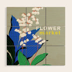 Flower Market New York Wood Wall Art Gallery Image 1