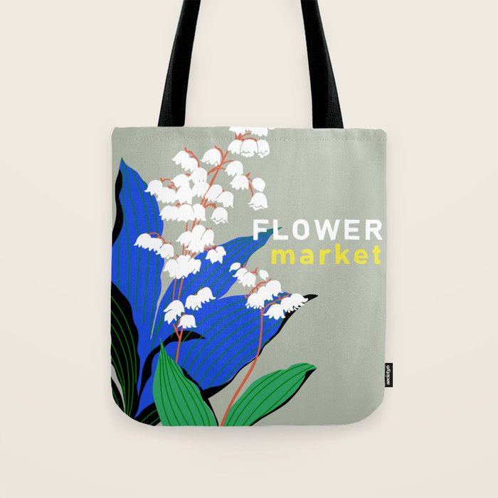 Flower Market New York Tote Bag Gallery Image 1