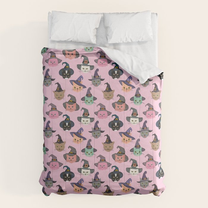 Witchy Kitties - Halloween Cats Comforter Gallery Image 6