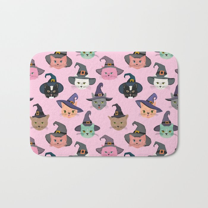 Witchy Kitties - Halloween Cats Bath Mat Gallery Image 1