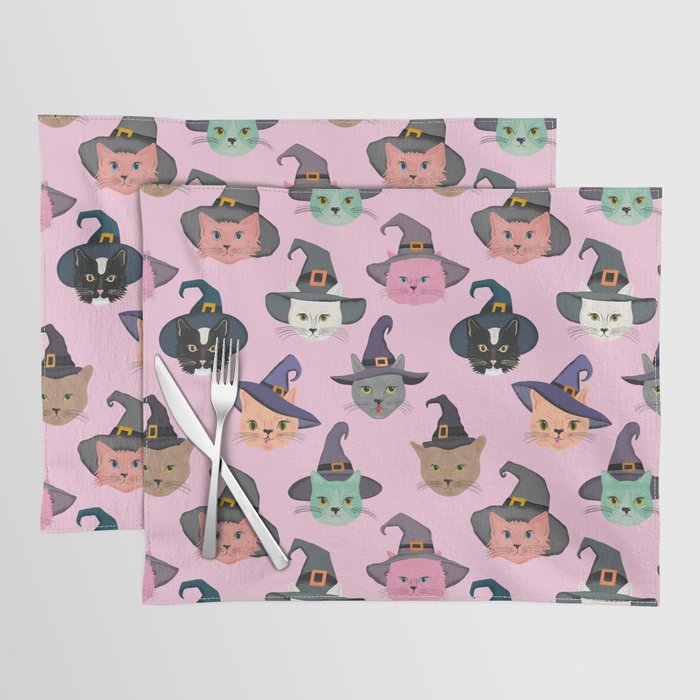 Witchy Kitties - Halloween Cats Placemat Gallery Image 1