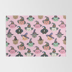 Witchy Kitties - Halloween Cats Rug Gallery Image 2