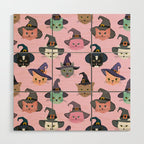 Witchy Kitties - Halloween Cats Wood Wall Art Gallery Image 1