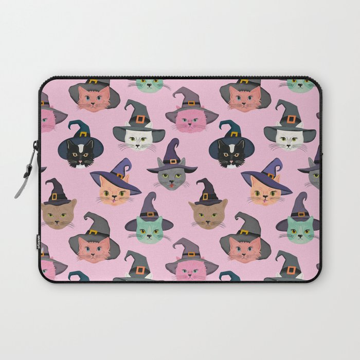 Witchy Kitties - Halloween Cats Laptop Sleeve Gallery Image 1
