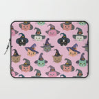 Witchy Kitties - Halloween Cats Laptop Sleeve Gallery Image 1