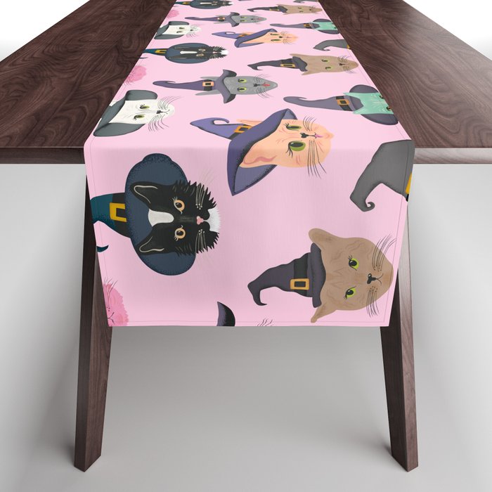 Witchy Kitties - Halloween Cats Table Runner Gallery Image 1