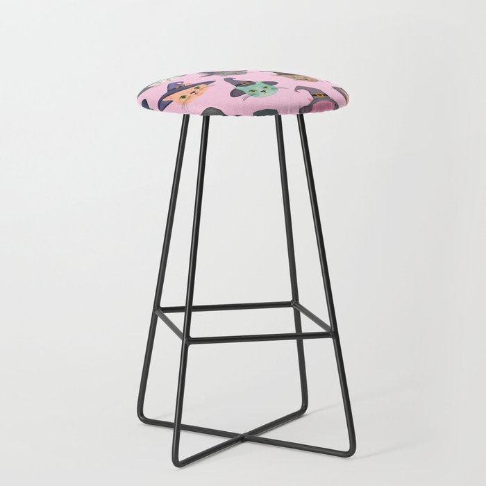 Witchy Kitties - Halloween Cats Stool Gallery Image 1