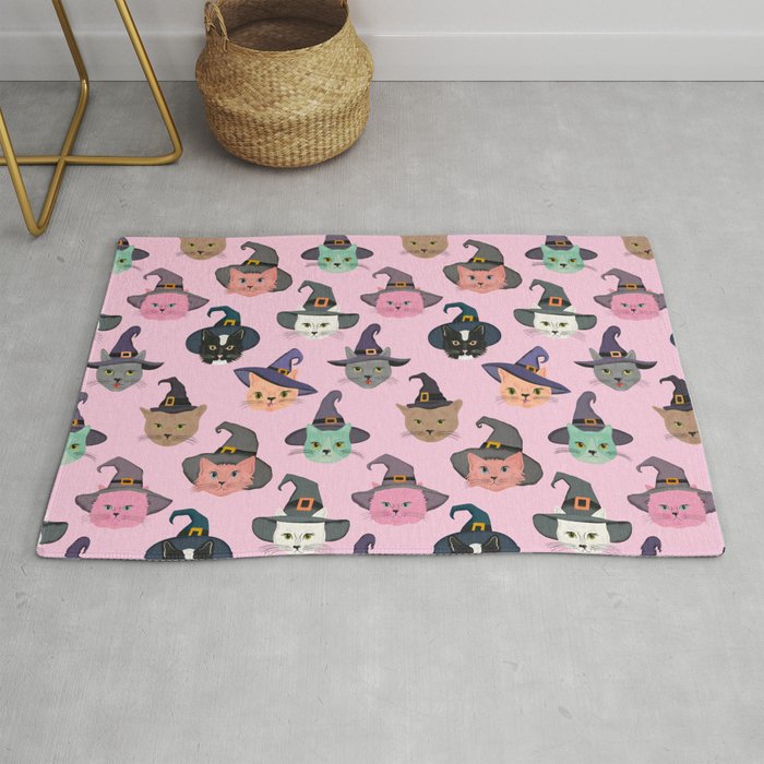 Witchy Kitties - Halloween Cats Rug Gallery Image 1
