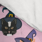 Witchy Kitties - Halloween Cats Comforter Gallery Image 4