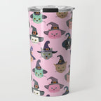 Witchy Kitties - Halloween Cats Travel Mug Gallery Image 1