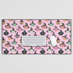 Witchy Kitties - Halloween Cats Desk Mat Gallery Image 1