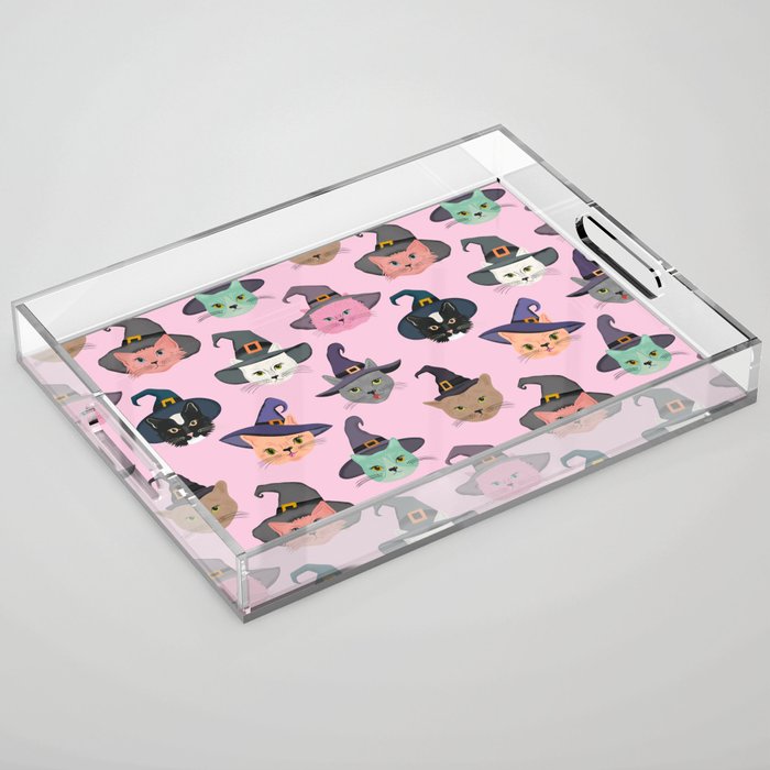 Witchy Kitties - Halloween Cats Acrylic Tray Gallery Image 1