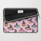 Witchy Kitties - Halloween Cats Laptop Sleeve Gallery Image 2