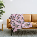 Witchy Kitties - Halloween Cats Throw Blanket Gallery Image 1