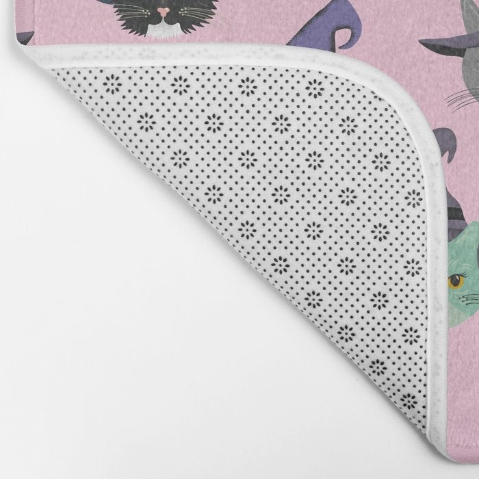 Witchy Kitties - Halloween Cats Bath Mat Gallery Image 2