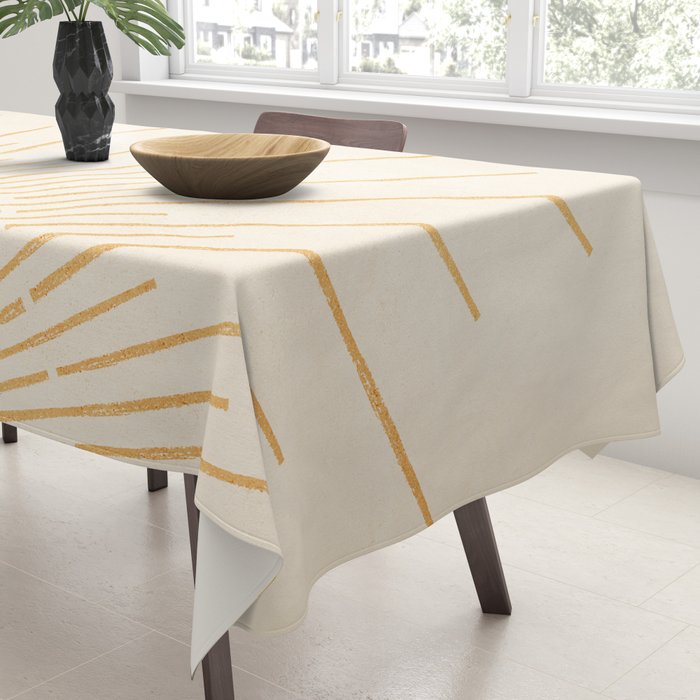 Boho Sun no. 5 Yellow Tablecloth Gallery Image 3
