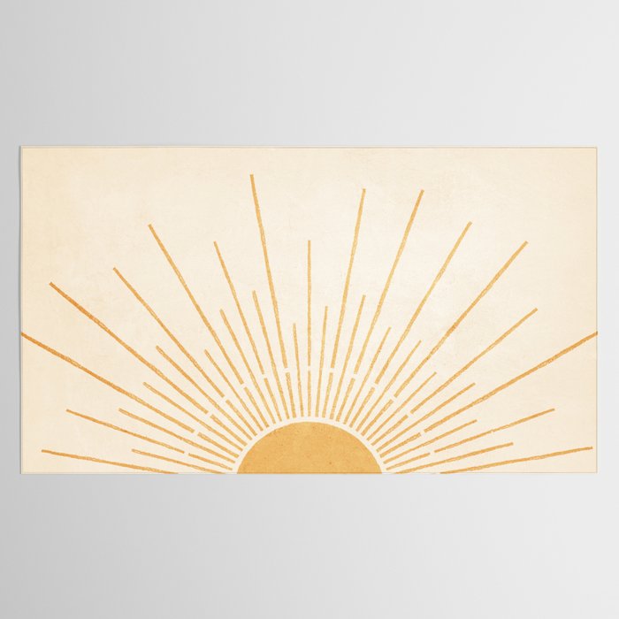 Boho Sun no. 5 Yellow Tablecloth Gallery Image 2