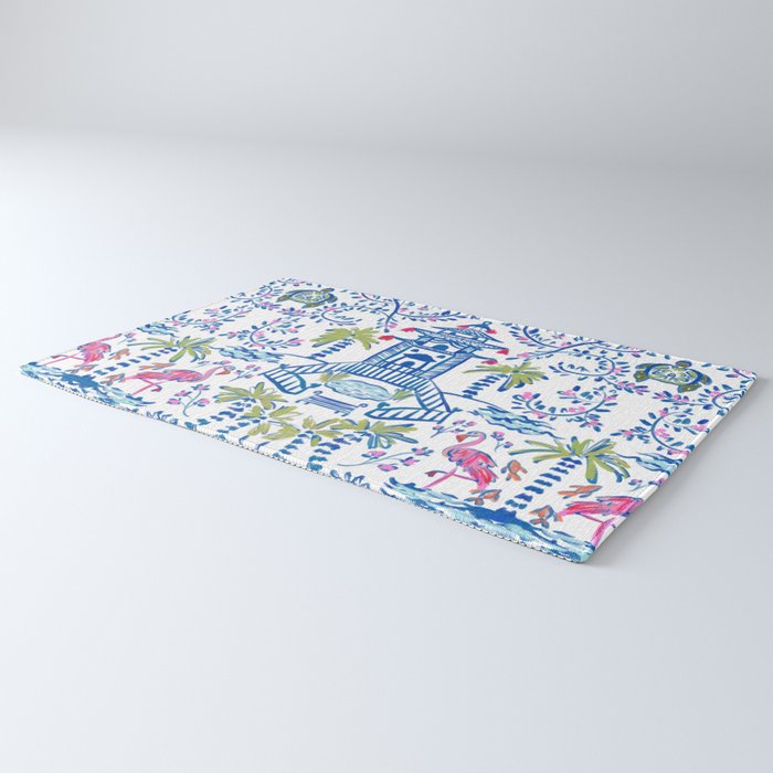 Colorful Coastal Chinoiserie  Rug Gallery Image 3