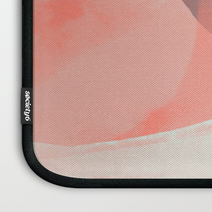 White Streams Through Pastel Shores | Abstract Shapes Design Laptop Sleeve Gallery Image 3