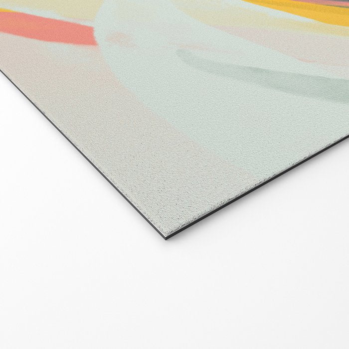 White Streams Through Pastel Shores | Abstract Shapes Design Welcome Mat Gallery Image 2