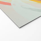 White Streams Through Pastel Shores | Abstract Shapes Design Welcome Mat Gallery Image 2