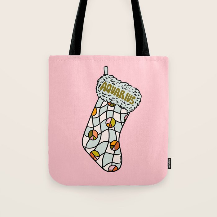 Aquarius Stocking Tote Bag Gallery Image 1