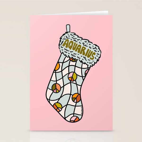 Aquarius Stocking Stationery Card Gallery Image 2